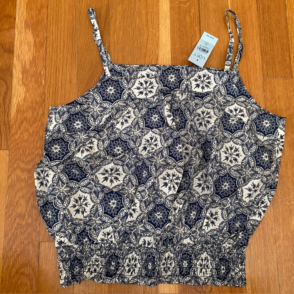 LOFT OUTLET PAISLEY TOP - Picture 4 of 5